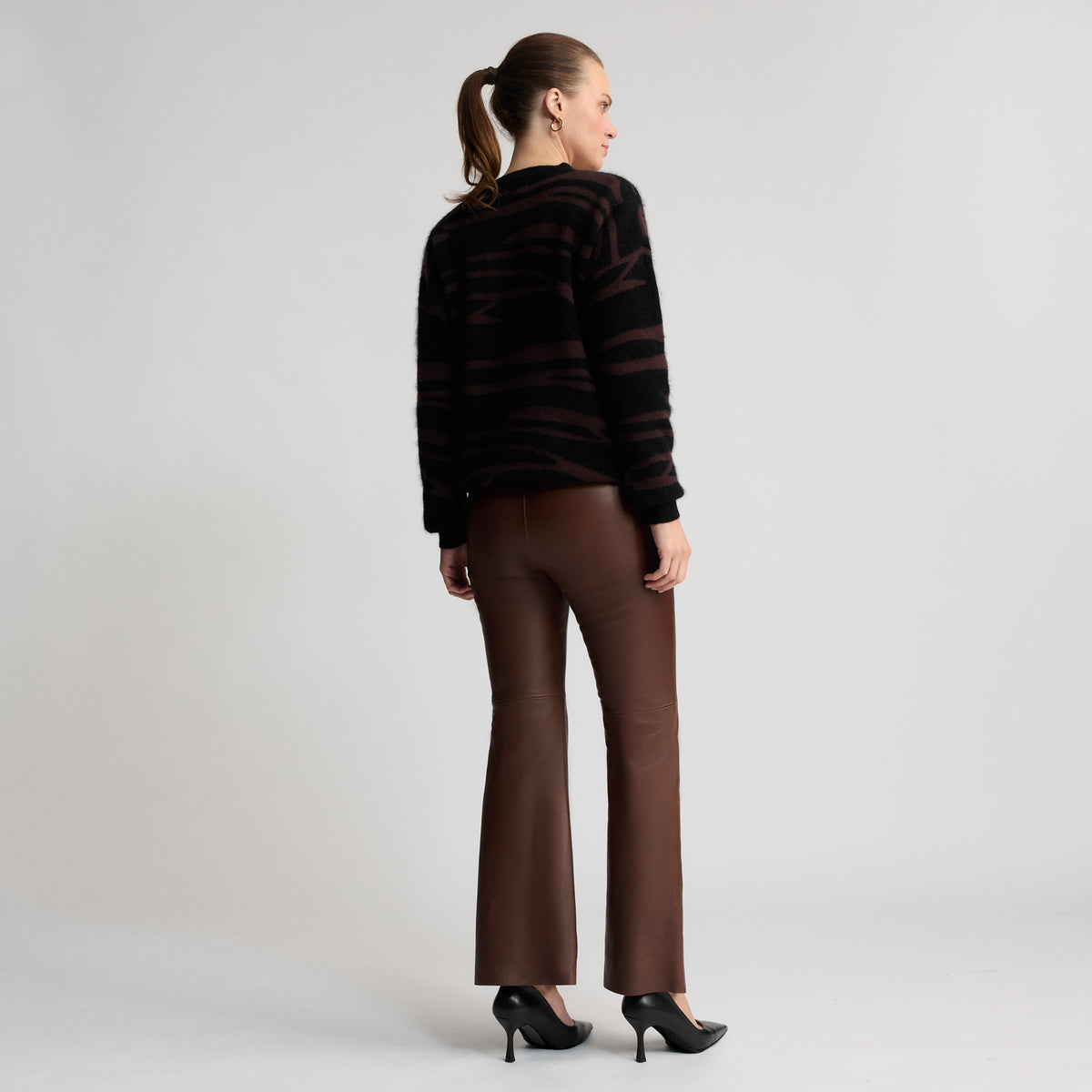 Harper Leather Pant - Chestnut