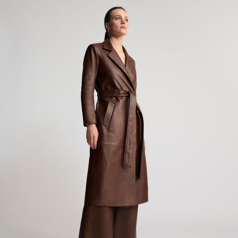 Amelia Trench Coat - Chestnut