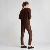 Tory Leather Pant - Chestnut