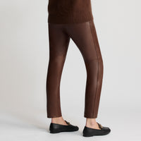 Tory Leather Pant - Chestnut