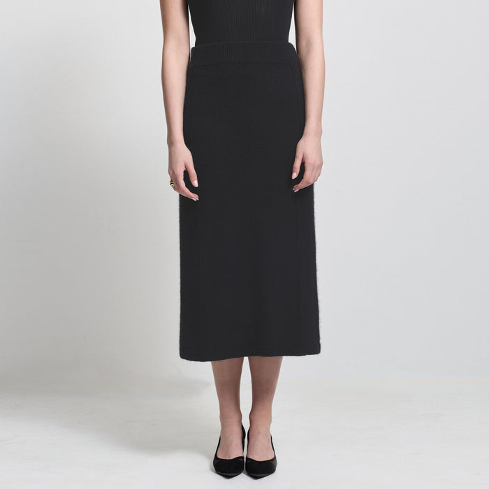 Claudine Knit Skirt - Jet Black