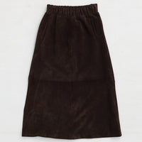 Gabriella Skirt - Coffee Suede