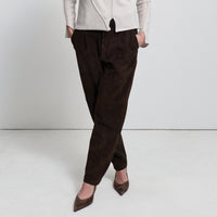 Harriet Trouser - Coffee Suede