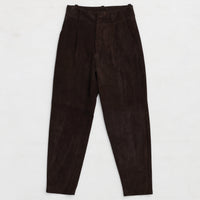 Harriet Trouser - Coffee Suede