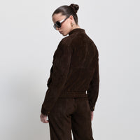 Rory Jacket - Coffee Suede