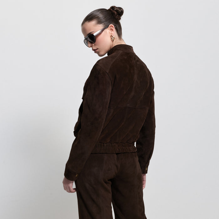 Rory Jacket - Coffee Suede