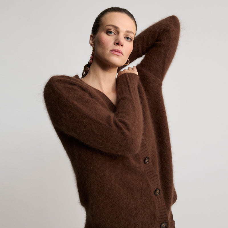 Smithton Cardigan - Espresso