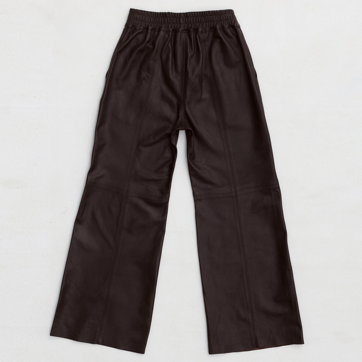 Chicago Wide Leg Pant - Espresso Leather