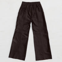 Chicago Wide Leg Pant - Espresso Leather