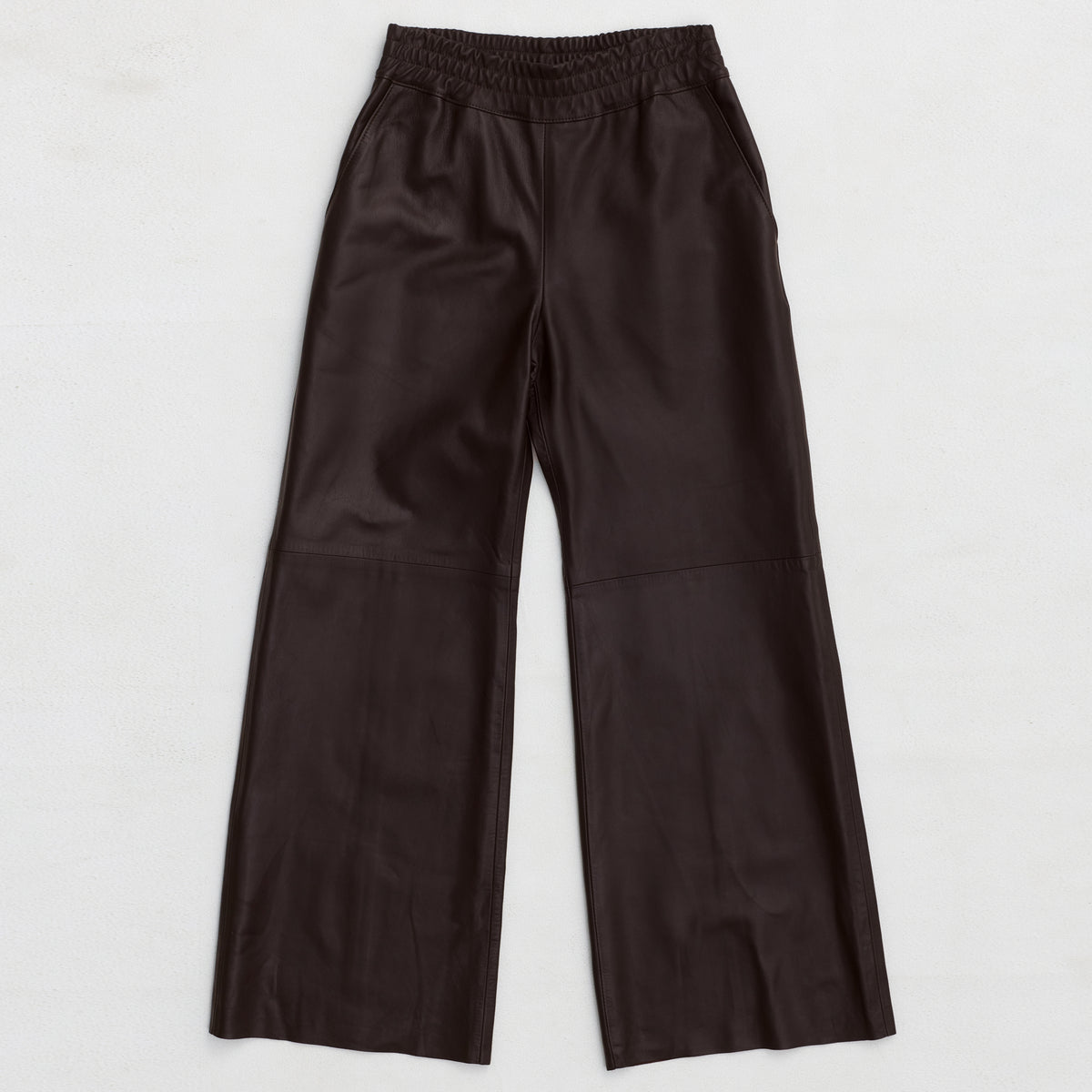 Chicago Wide Leg Pant - Espresso Leather