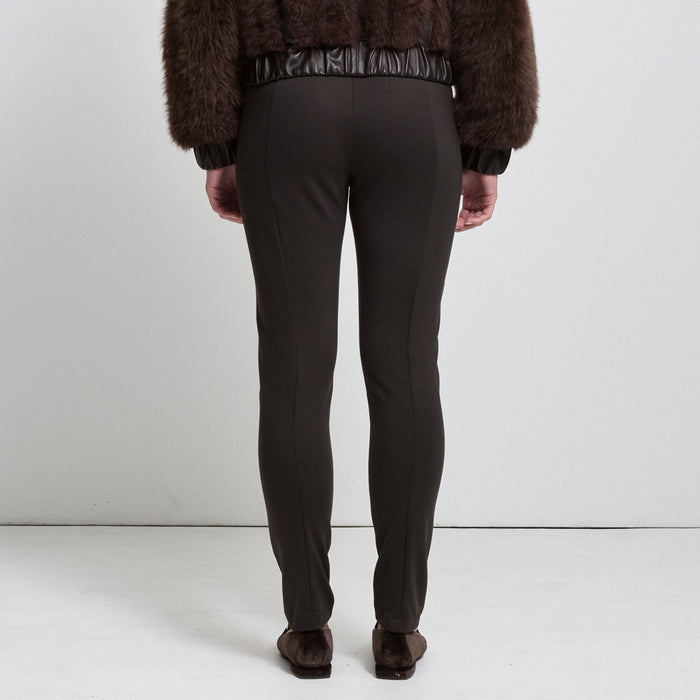 Frankie Jogger Pant - Espresso Leather