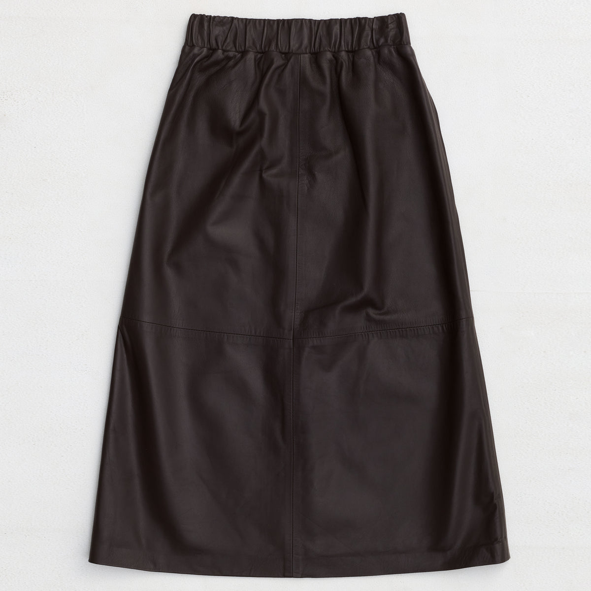 Gabriella Skirt - Espresso Leather