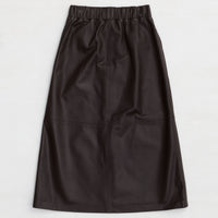 Gabriella Skirt - Espresso Leather