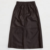 Gabriella Skirt - Espresso Leather