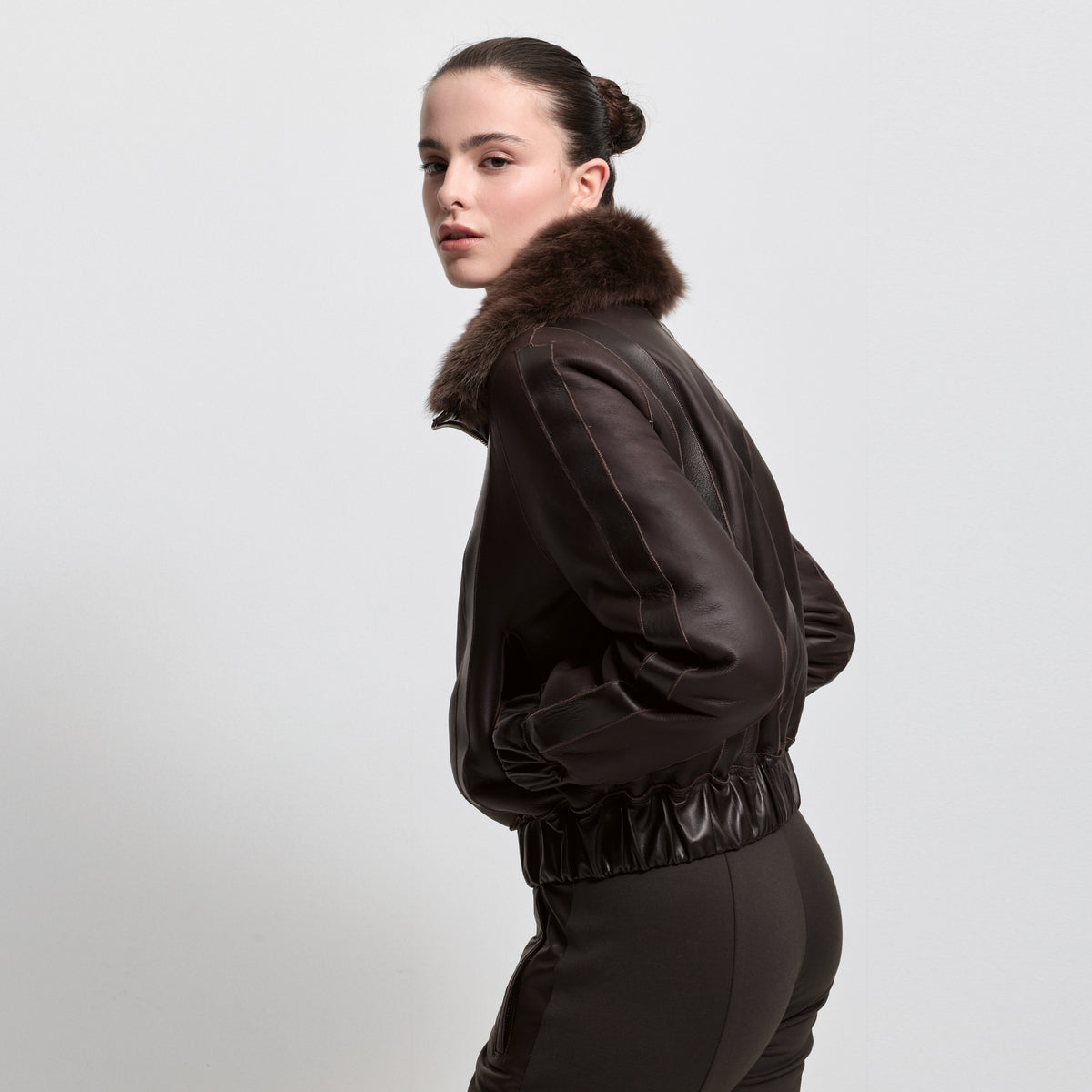 Luisa Shearling Jacket - Espresso
