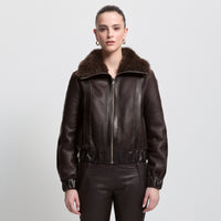 Luisa Shearling Jacket - Espresso