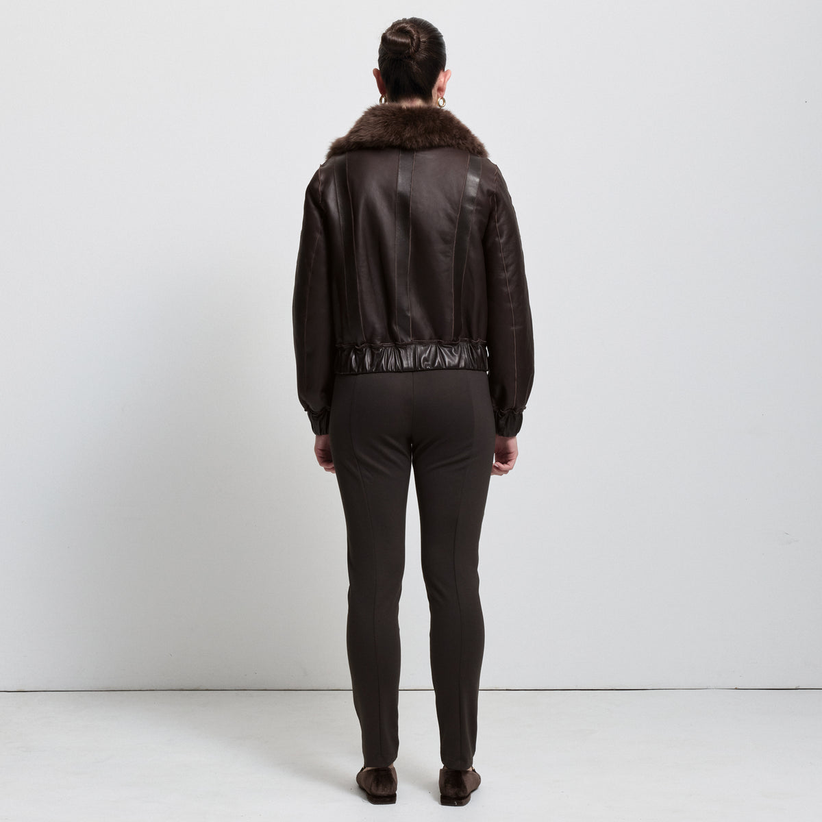 Luisa Shearling Jacket - Espresso