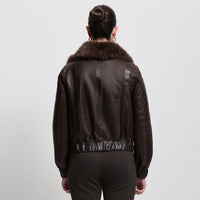 Luisa Shearling Jacket - Espresso