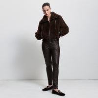 Frankie Jogger Pant - Espresso Leather