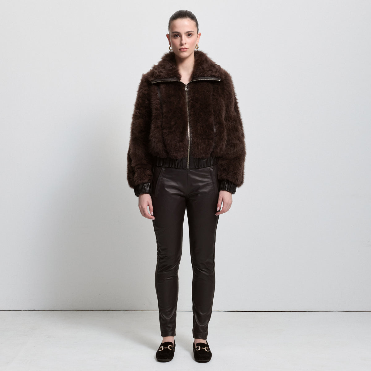 Luisa Shearling Jacket - Espresso