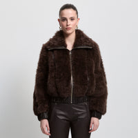 Luisa Shearling Jacket - Espresso