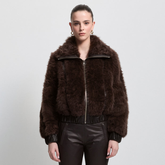 Luisa Shearling Jacket - Espresso