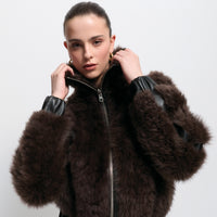 Luisa Shearling Jacket - Espresso