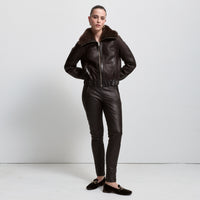 Luisa Shearling Jacket - Espresso