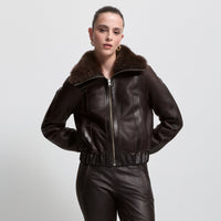 Luisa Shearling Jacket - Espresso