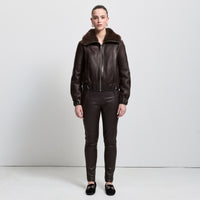 Luisa Shearling Jacket - Espresso