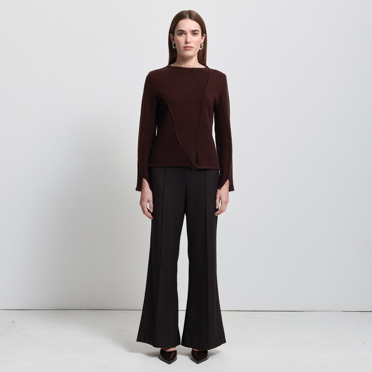 Maya Cashmere Blend Knit - Espresso