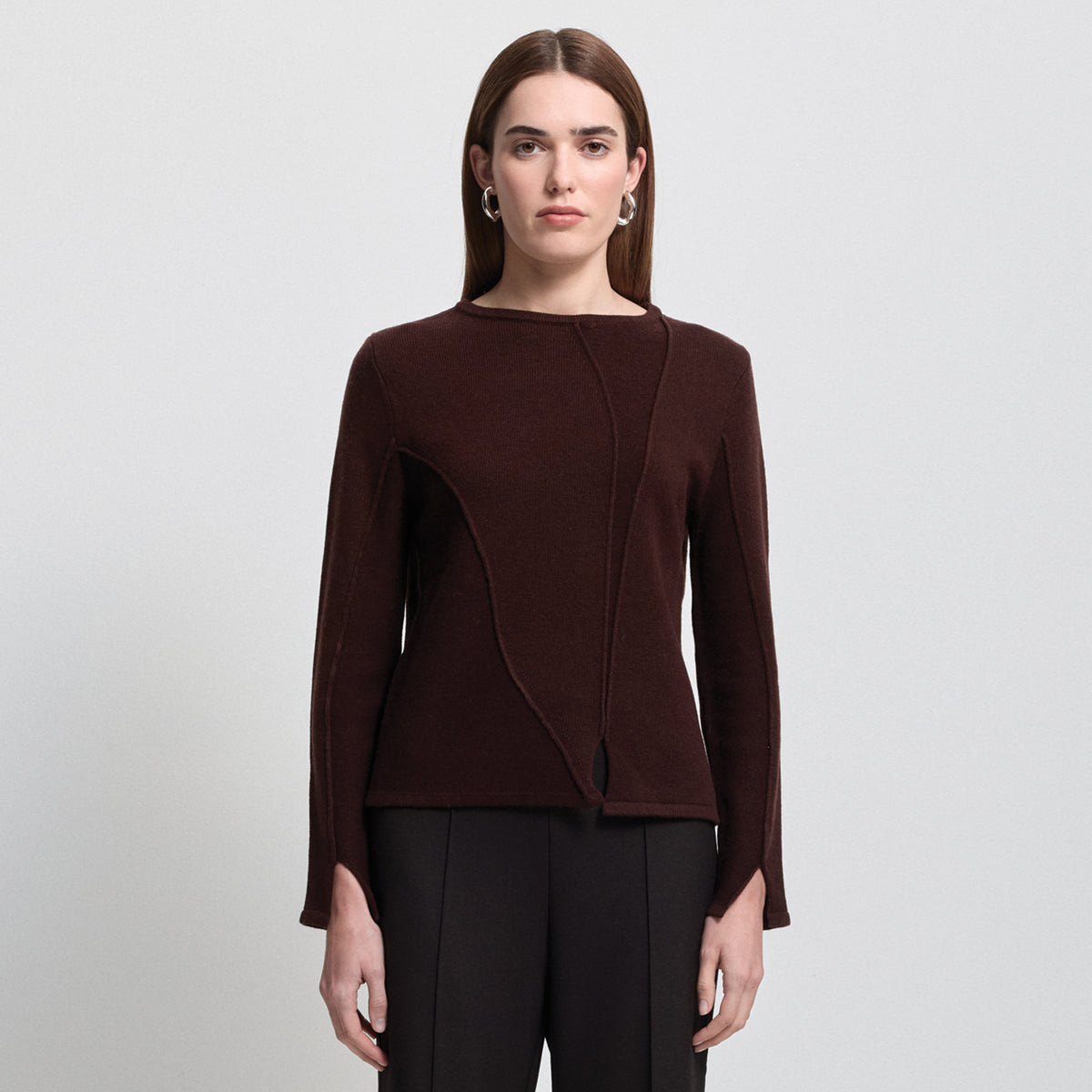 Maya Cashmere Blend Knit - Espresso