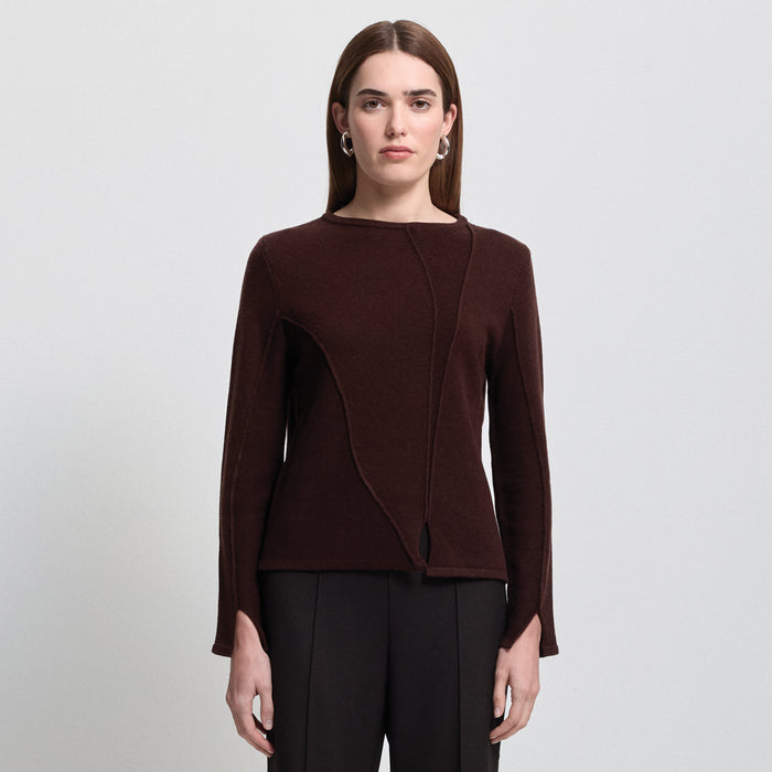 Maya Cashmere Blend Knit - Espresso