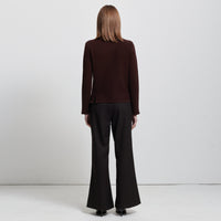 Maya Cashmere Blend Knit - Espresso
