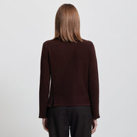 Maya Cashmere Blend Knit - Espresso