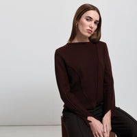 Maya Cashmere Blend Knit - Espresso