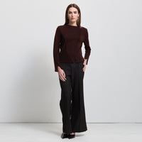 Maya Cashmere Blend Knit - Espresso