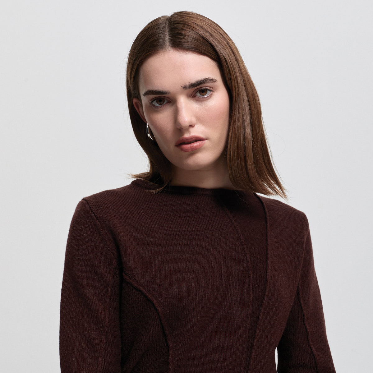 Maya Cashmere Blend Knit - Espresso