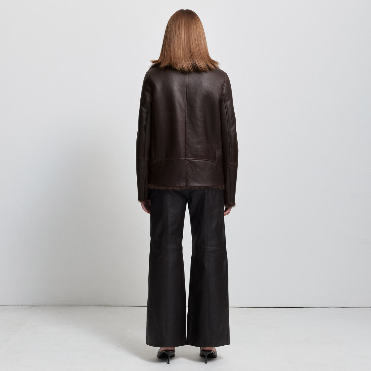 Sadie Shearling Coat - Espresso