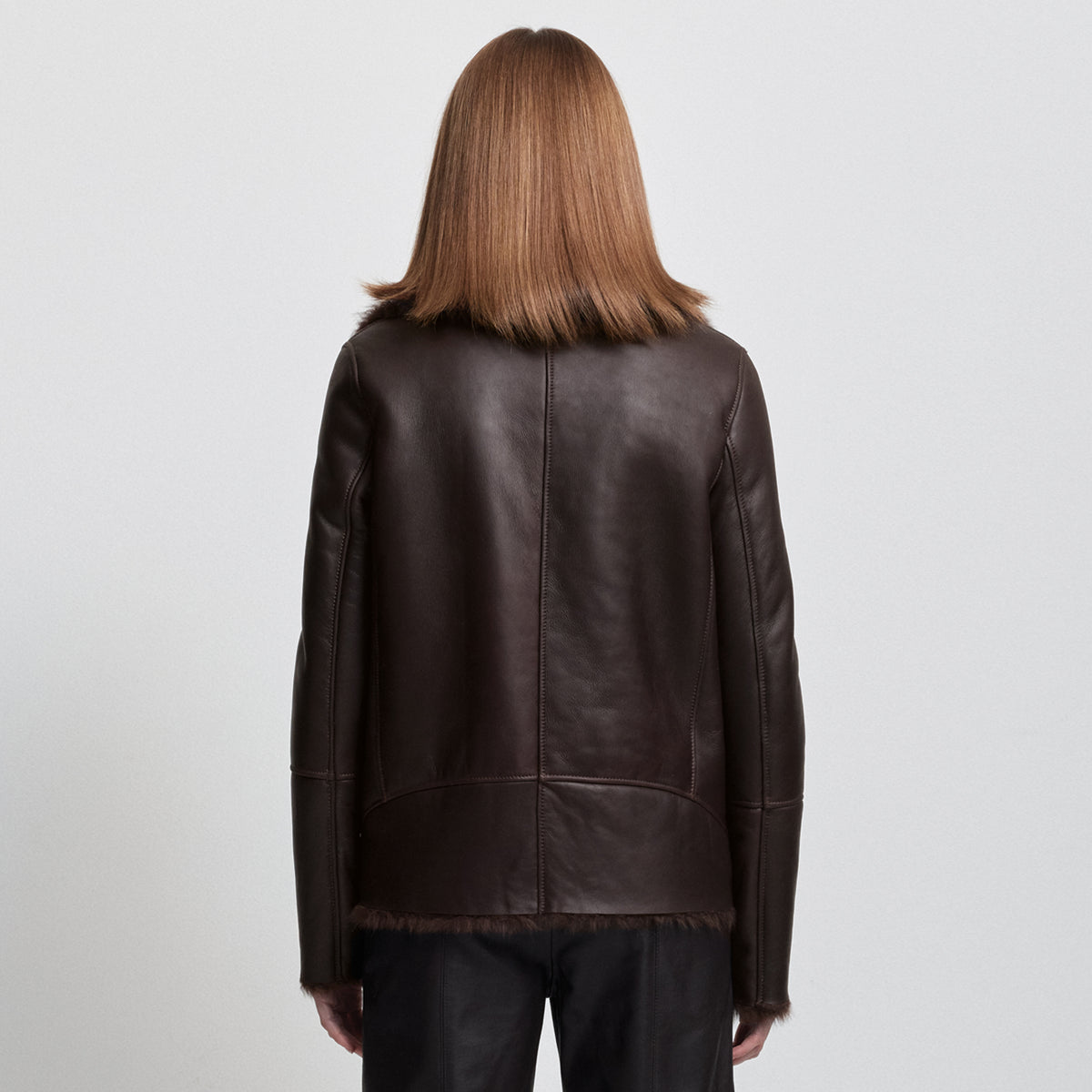 Sadie Shearling Coat - Espresso