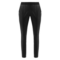 Fergie Leather Jogger Pant - Jet Black