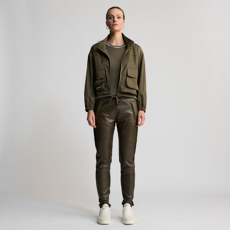 Simi - Cropped Windbreaker - Fern