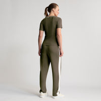 Base Layer Wide Leg Trouser - Fern