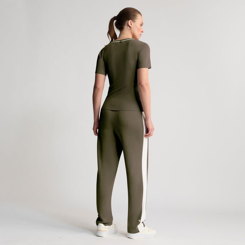 Base Layer Wide Leg Trouser - Fern