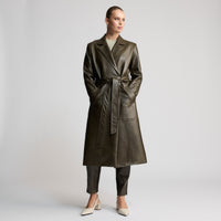 Amelia Trench Coat - Fern