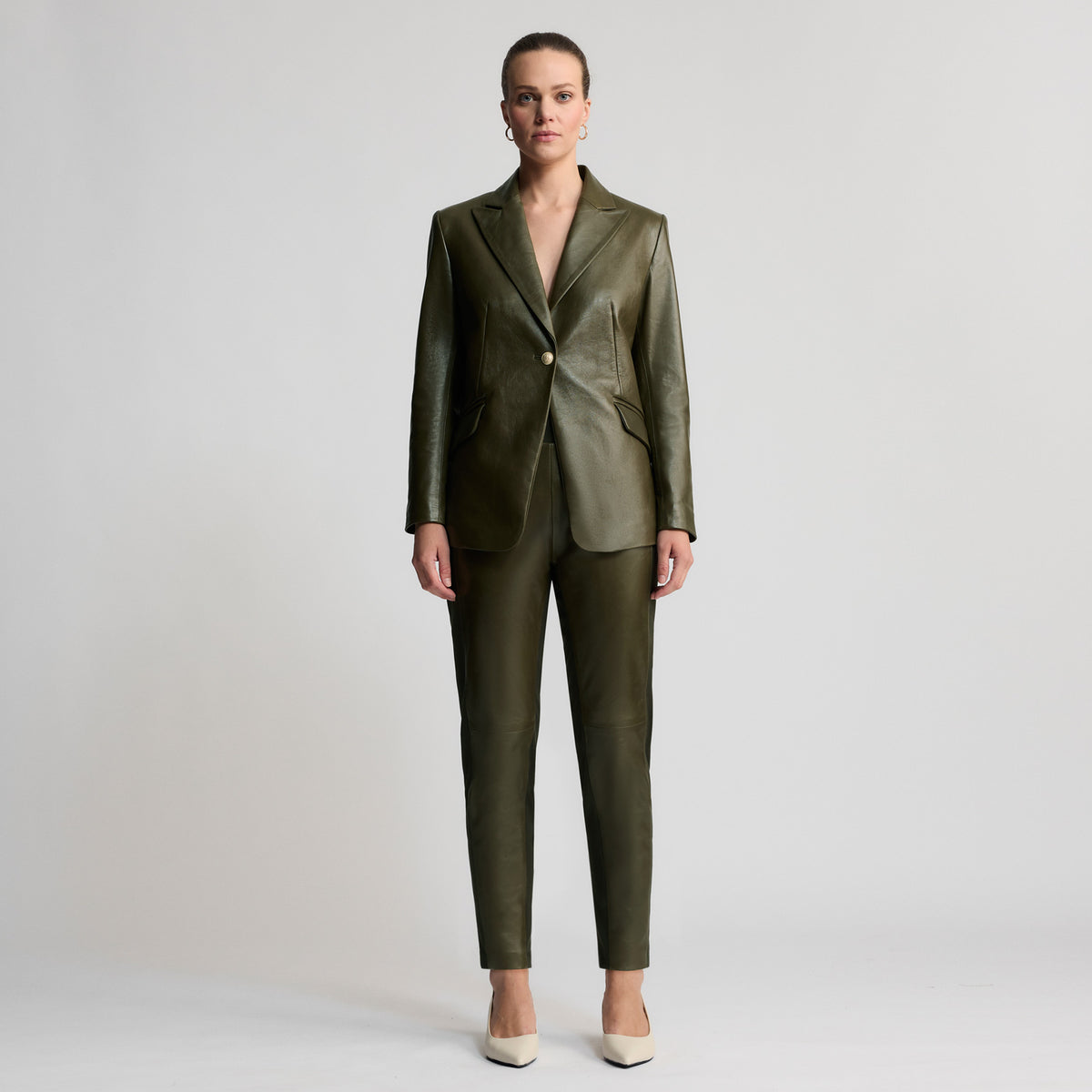 Samantha - Tailored Blazer - Fern