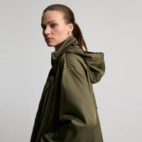 Loretta - Longline Windbreaker - Fern