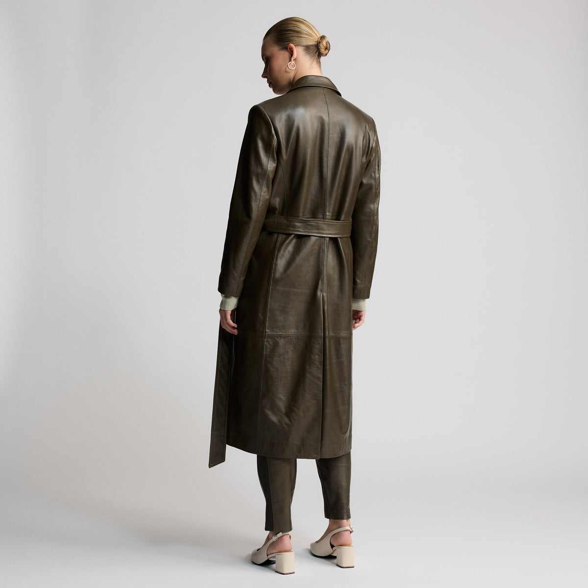 Amelia Trench Coat - Fern