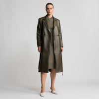 Amelia Trench Coat - Fern