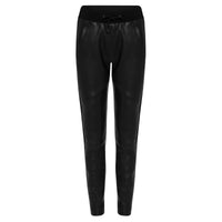 Frankie Jogger Pant - Jet Black Leather
